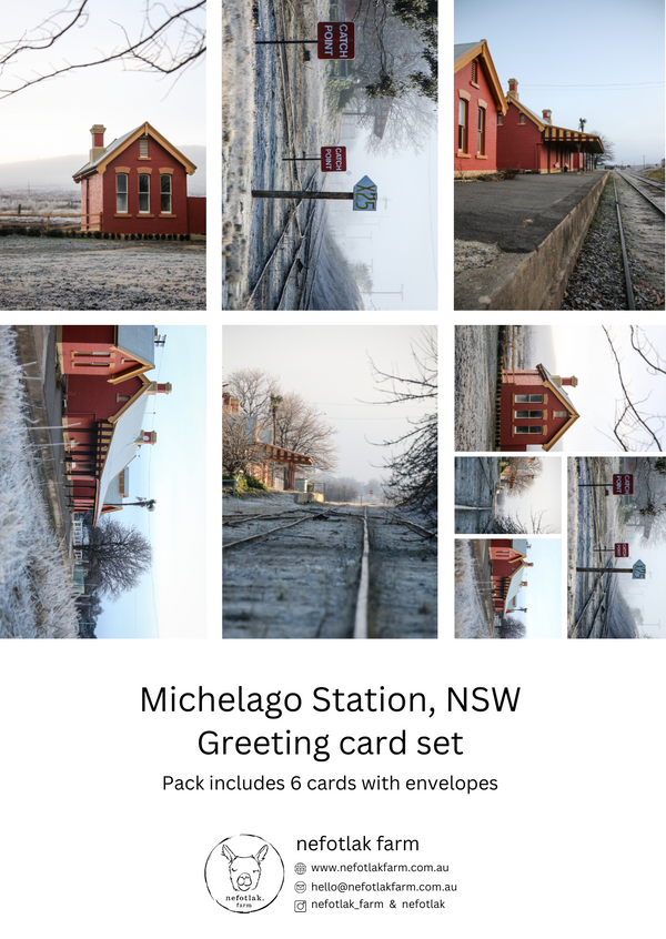 michelago station - greeting card pack of 6