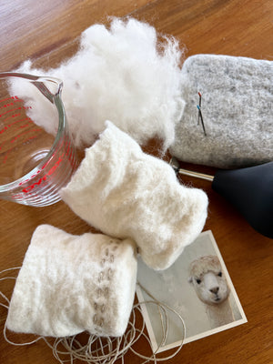 workshop - felting - lanterns