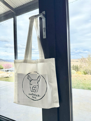 canvas tote bag - logo