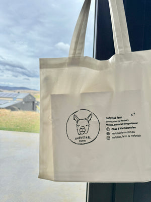 canvas tote bag - logo