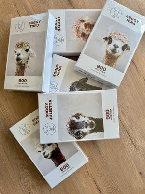 puzzles - large - soggy alpacas - set # 1