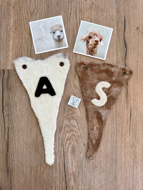 workshop - wet felting & needle felting - alpaca banner
