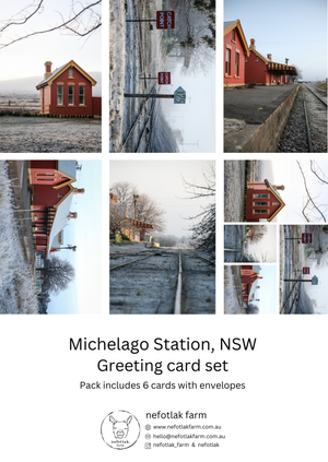michelago station - greeting card pack of 6
