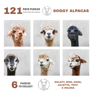 puzzles - small - soggy alpacas - set # 1